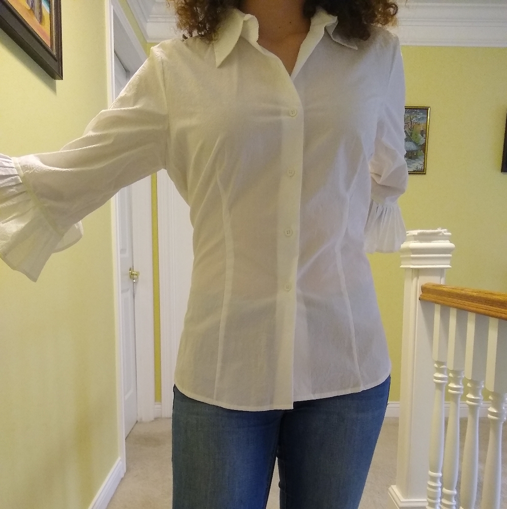 Jaime B white blouse L
